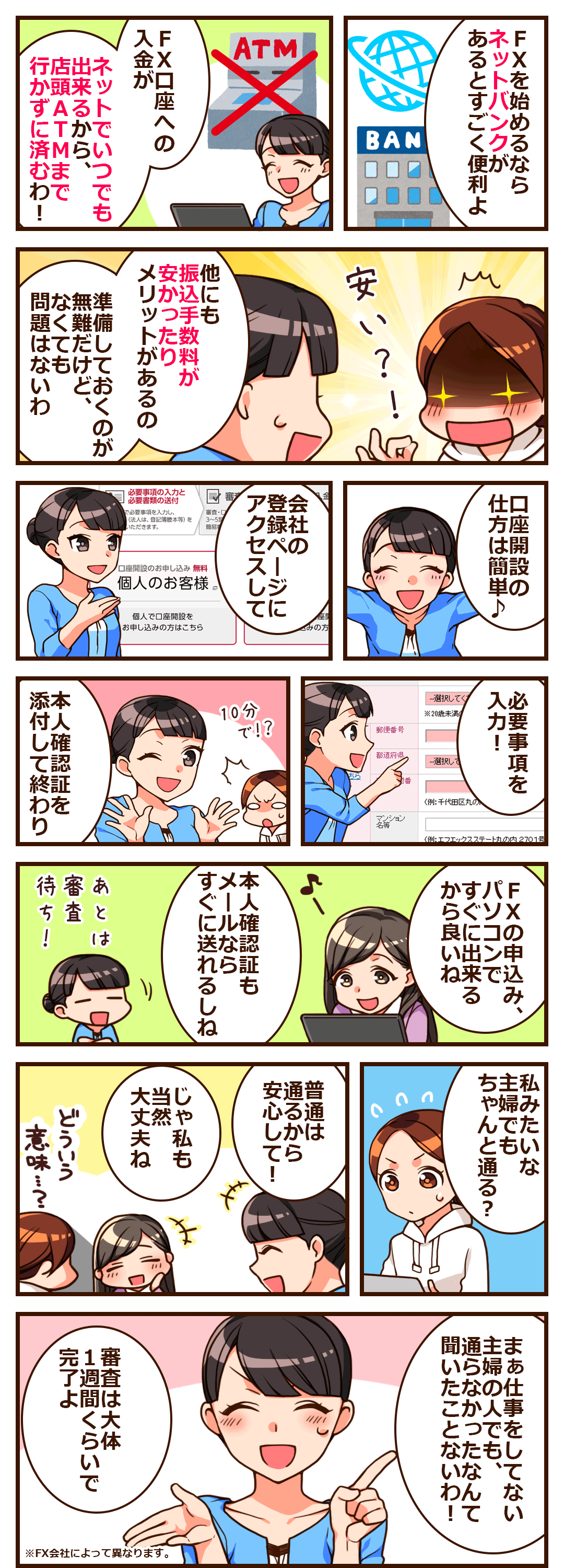 FXをするときはネットバンクを持っておくと便利です。